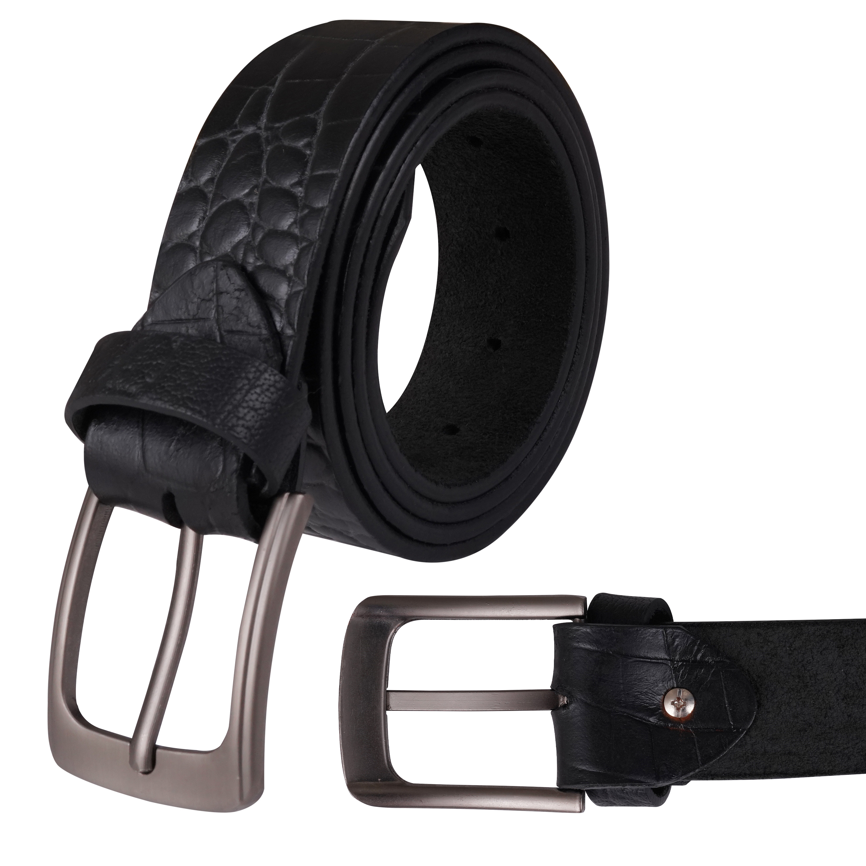 Crocodile Leather Belt - Mens